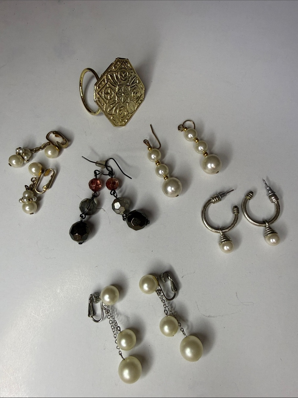 Pearl Drop Earrings - Cream Pearl Dangle Earrings